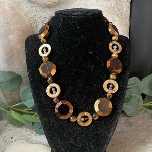 Handmade hummingbird clasp necklace